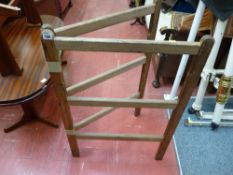 Vintage pine linen airer
