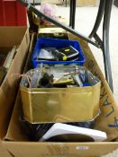 Mixed box of fixtures and fittings etc