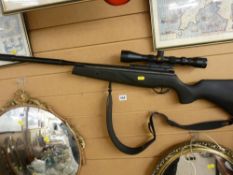 BSA Lightning XL SE 0.177 calibre air rifle, break loading with carry strap, gamo 3-9x40 sights
