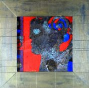 GLENYS COUR mixed media & construction on board with handmade paper - Welsh folklore with themed