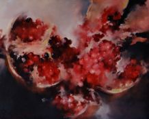 JOHN MACFARLANE watercolour - still-life, entitled verso 'Pomegranate', signed and dated 2005, 29
