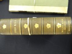 WILLIAMS, EDWARD (Iolo Morganwg) (ed.) - Iolo Manuscripts, 1848 Provenance: part of the stock of a