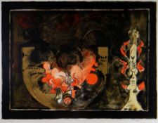 GRAHAM SUTHERLAND limited edition (37/75) coloured lithograph - entitled 'L'Inferno', signed fully
