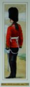 E R CAMPBELL & ELE two watercolours - both of Royal Welsh Fusiliers, one of a standing figure &