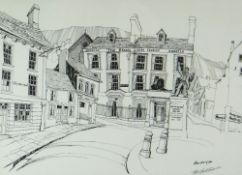 TOM HUTCHINSON print - entitled 'Aberdare', signed in pencil, 30 x 41cms