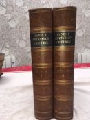 RHYS GWEIRYDD AP - Hanes y Brytaniaid a'r Cymry, 1872 & 1874. 2 vols. in brown half leather, black