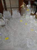 A quantity of mixed glassware including good quality heavy drinking glasses