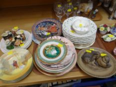 Large parcel of mixed items including collector's plates, commemorative mugs - some relating to