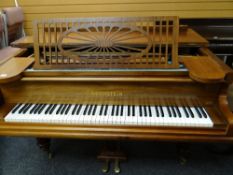 A Bechstein rosewood baby grand piano, serial number 84787, 179cms deep