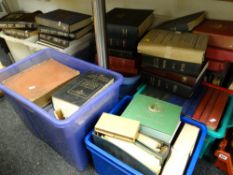 Large quantity of hardback maritime reference books used previously for furnishing purposes