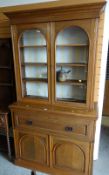 A good oak bureau bookcase