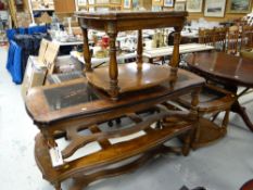 A suite of four continental-style coffee tables