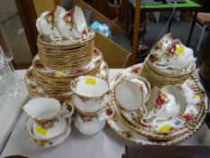 A quantity of Royal Albert 'Old Country Roses' tea & dinnerware