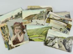 Small parcel of vintage postcards with handwritten correspondences