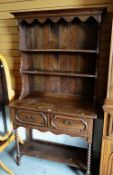 A vintage barley-twist Welsh dresser