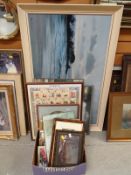 Quantity of framed prints & pictures