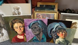 Approximately thirteen various paintings by JOHN CHERRINGTON (please see previous sales for