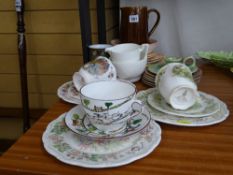 Royal Doulton 'Spring Beaker' from the Bramley Hedge gift collection cup, saucer and plate, '