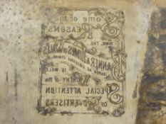 Printing block or lithostone with 'Baner ac Amserau Cymru' imprinted