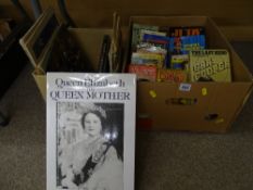 Box of mixed film and theatre related books, commemorative and others
