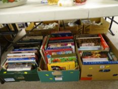 Three boxes of mixed books