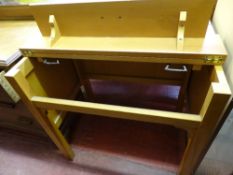 Interesting desk with fold-up top