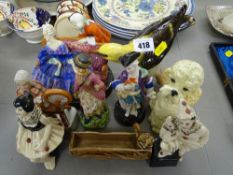 Royal Doulton china figurine HN799 'Tete-a-Tete', a Goebel bird on branch etc