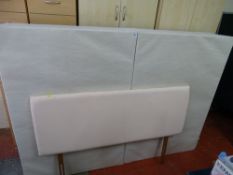 Double bed base and headboard (no mattress)