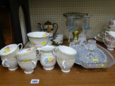 Satsuma teaware, Royal Standard teaware and other china and glassware