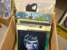 JOHN CHERRINGTON parcel of unframed oils on board