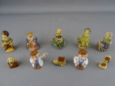 Wade ceramics - collection of nursery rhyme and TV figurines