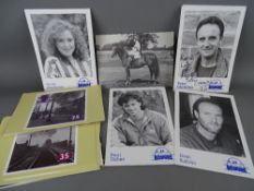 Group of collector's post and other cards including a group of Brookside character promo cards,