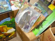 JOHN CHERRINGTON parcel of oils on board various scenes