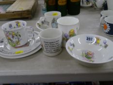 Royal Kent and Wedgwood children's dinnerware