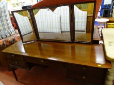 Excellent polished wood Stag dressing table