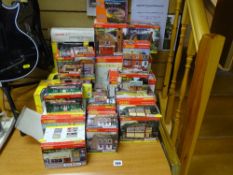 Large parcel of Hornby and other model railway buildings etc