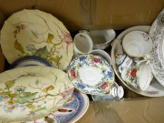 Box of mixed porcelain including Booths etc