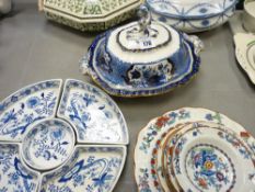Parcel of Staffs dinnerware including Booths lidded tureens etc