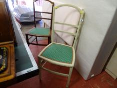 Painted chair and another similar