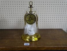 Brass dome clock by Schatz of Germany