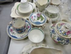 Parcel of Staffs pottery including Booths tea and dinnerware