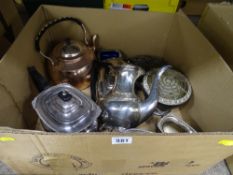 Electroplate tea service, similar items etc
