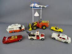 Small collection of vintage unboxed Dinky diecast model vehicles