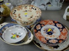 Pair of Imari plates and similar items of display china