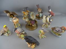 Good collection of porcelain, mainly British bird figurines