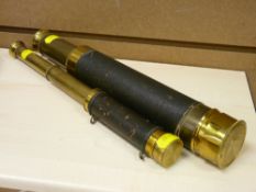 Two vintage telescopes