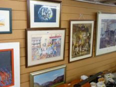 Parcel of prints and photographs including 'Deborah Jones Teddy Bears' etc