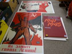 'The Great Patriotic War 1941-45' poster publications in a hard portfolio