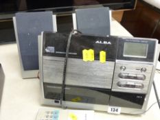 Alba VCD400 CD micro system with speakers and remote control E/T
