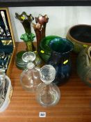 Parcel of mixed glassware including decanters with stoppers